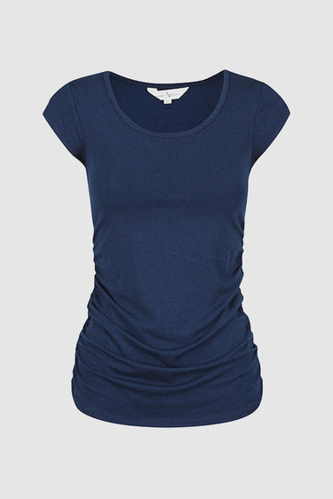 Organic Bamboo Ruched Maternity Top